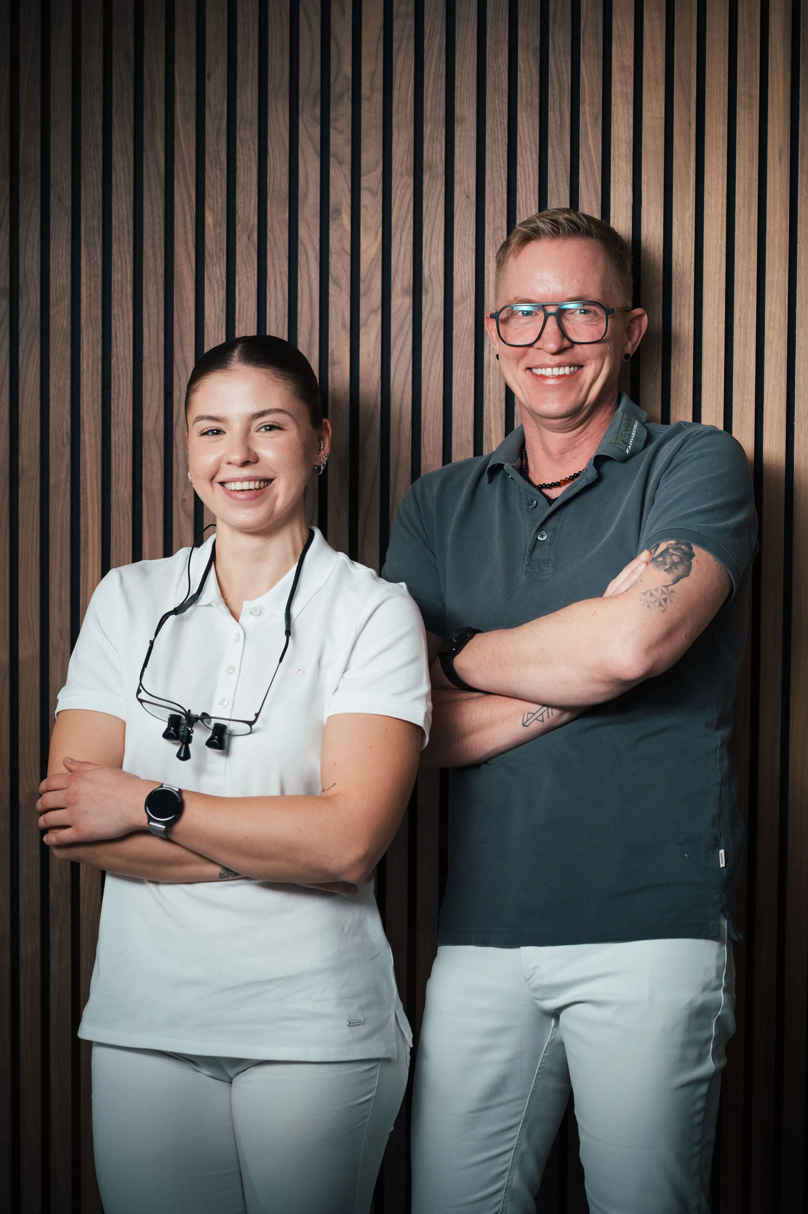 Boris Reimers mit Kollegin